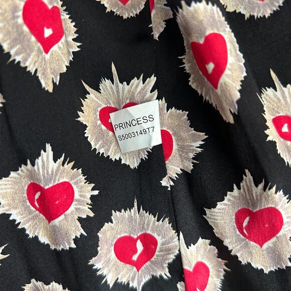 Diane von Furstenberg Womens Vintage Wool Cashmere Military Coat Sz. 2 Black - Picture 12 of 16